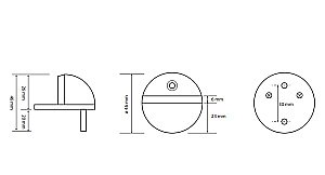Дверной упор Bemeta Hotel 346218111 нержавеющая сталь купить в интернет-магазине сантехники Sanbest