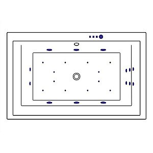 Ванна акриловая EXCELLENT Crown Lux ULTRA WAEX.CRO19.ULTRA.BR 190x120 белая с гидромассажем купить в интернет-магазине Sanbest