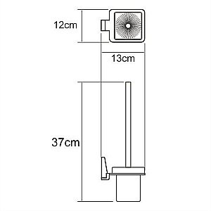 Ёршик для туалета WasserKRAFT Lopau K-6027 купить в интернет-магазине сантехники Sanbest