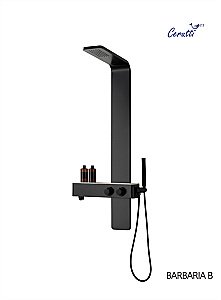 Душевая панель CeruttiSpa BARBARIA B CT9657 черная купить в интернет-магазине сантехники Sanbest