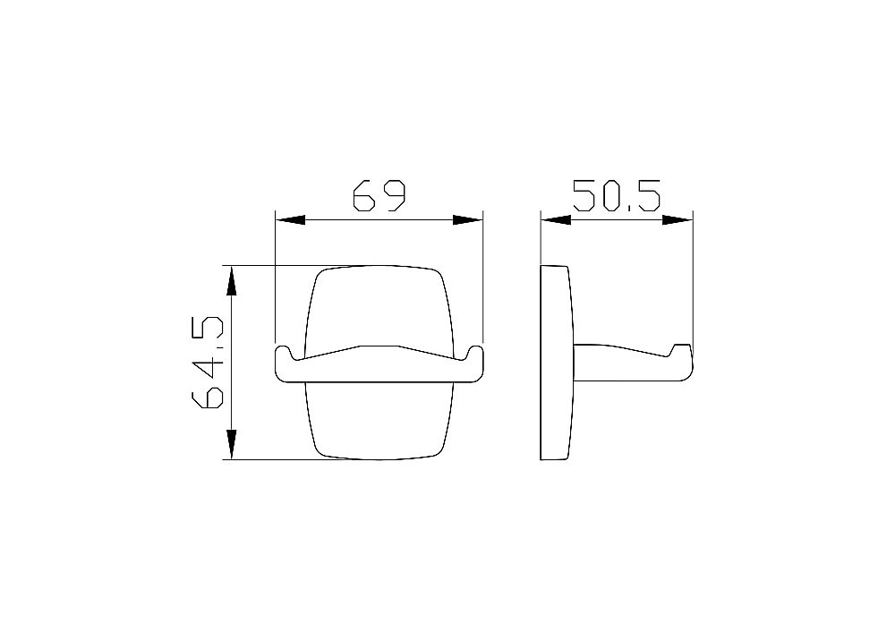 Крючок WONZON & WOGHAND PORTO WW-1501 хром купить в интернет-магазине сантехники Sanbest