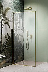 Душевое ограждение Radaway Modo F SL Brushed Gold II 115 стекло прозрачное/профиль брашированное золото купить в интернет-магазине Sanbest