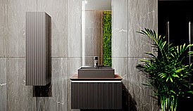 Тумба с раковиной Jorno Strong 80 антрацит для ванной в интернет-магазине Sanbest