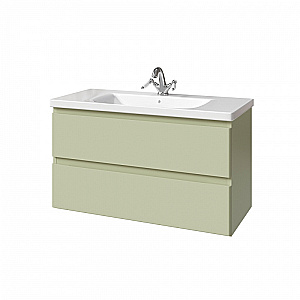 Тумба с раковиной Caprigo Forte 100 два ящика, цвет на выбор для ванной в интернет-магазине Sanbest