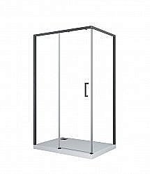 Душевой уголок CeruttiSpa Vito 110x80 Vito110B-L стекло прозрачное/профиль черный матовый купить в интернет-магазине Sanbest