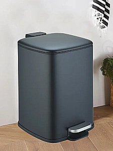 Ведро для мусора WeltWasser Berg 10000013424 черное матовое купить в интернет-магазине сантехники Sanbest