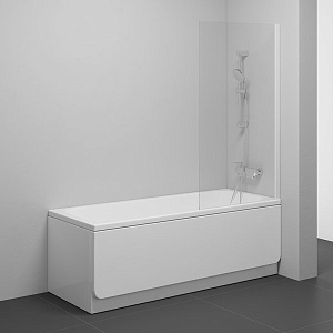 Шторка для ванны Ravak NEXTY NVS1-80 прозрачная/профиль белый купить в интернет-магазине Sanbest