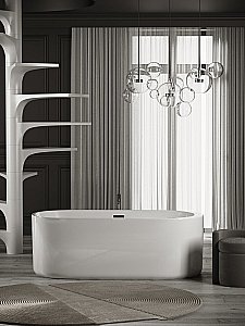 Акриловая ванна Sancos Fiori 170х80 FB04 белая купить в интернет-магазине Sanbest