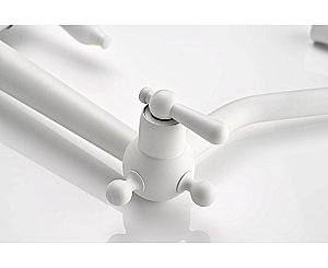 Смеситель для кухни Paulmark Retro Re213226-WH белый матовый купить в интернет-магазине сантехники Sanbest