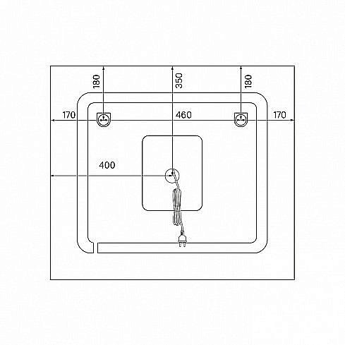 Зеркало Iddis Zodiac 80 ZOD80T0i98 белое в ванную от интернет-магазине сантехники Sanbest