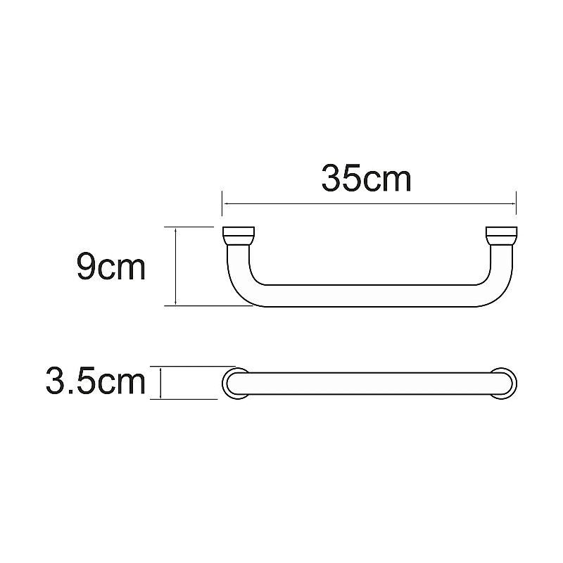 Поручень WasserKraft K-1066NICKEL купить в интернет-магазине сантехники Sanbest