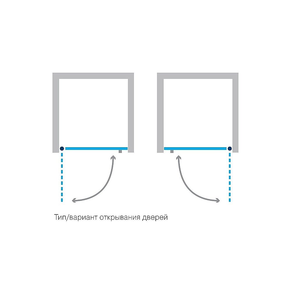 Душевая дверь Koller Pool NEON NS90C 90 стекло прозрачное купить в интернет-магазине Sanbest