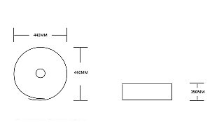 Раковина накладная CeruttiSpa 44 CR0066 белая купить в интернет-магазине Sanbest