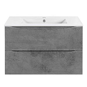 Тумба с раковиной Vincea Mia Slim 800 Beton для ванной в интернет-магазине Sanbest