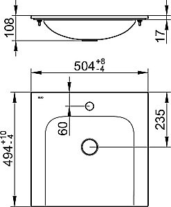 Тумба с раковиной KEUCO STAGELINE 32842970000 50 вулканит матовый для ванной в интернет-магазине Sanbest