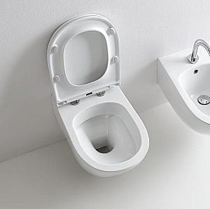 Унитаз подвесной Kerasan Aquatech 3714 Белый, безободковый купить в интернет-магазине Sanbest