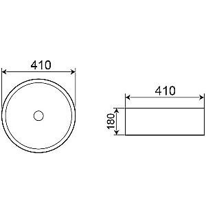 Раковина Azario 41 AZ-3272-MW белая матовая купить в интернет-магазине Sanbest
