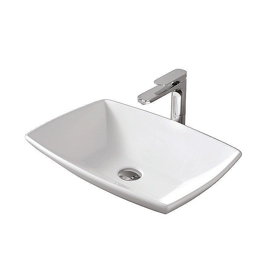 Раковина накладная Artceram Jazz 60 JZL002 01 00 белая купить в интернет-магазине Sanbest