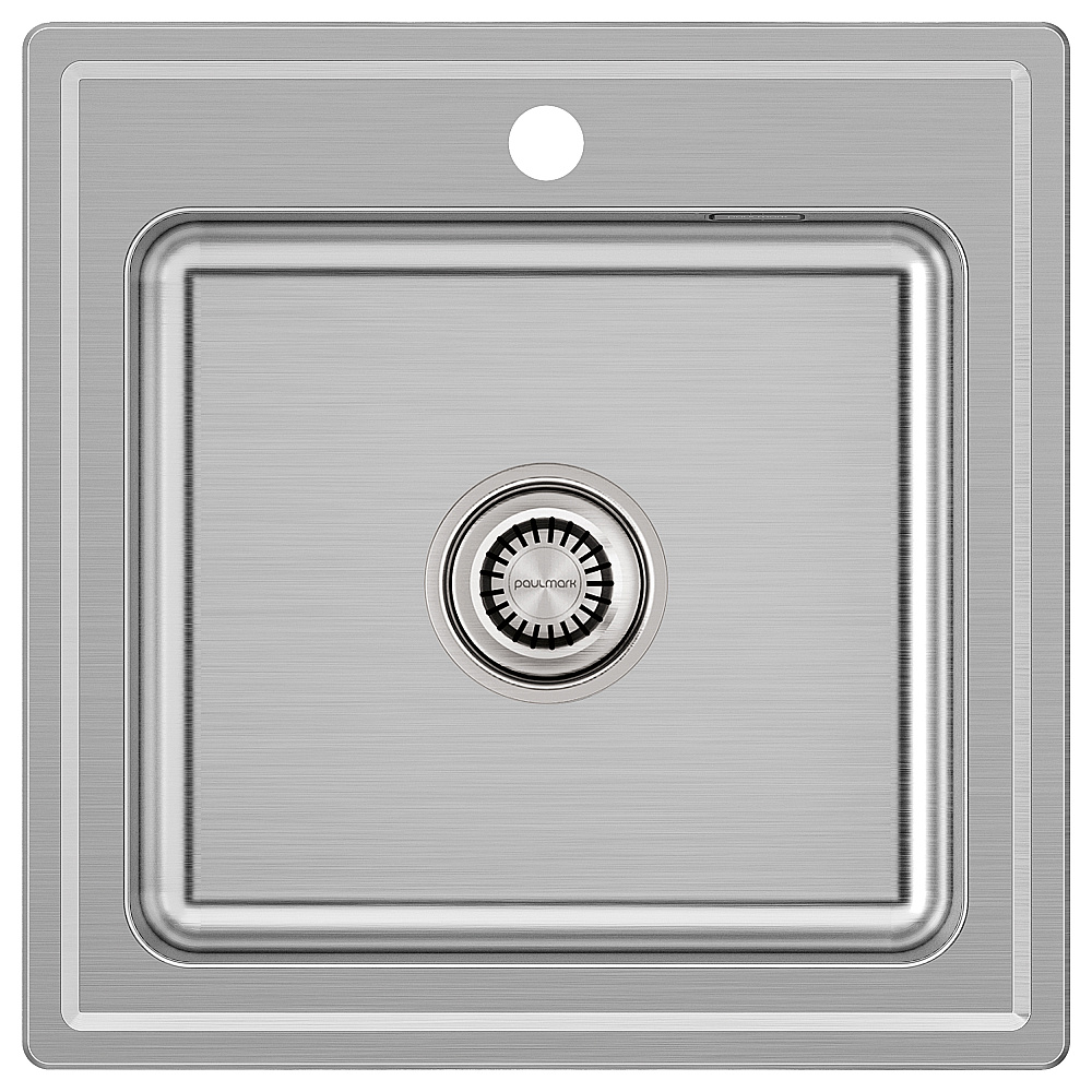 Кухонная мойка Paulmark FORA PM195050-BS брашированная сталь купить в интернет-магазине сантехники Sanbest