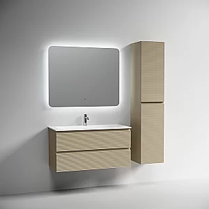 Тумба с раковиной Sancos FOLK FL100CP/CN7013 100 капучино для ванной в интернет-магазине Sanbest
