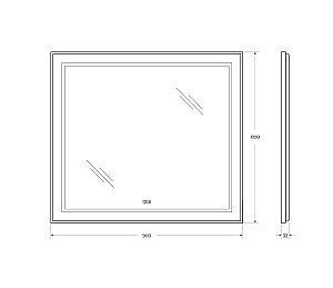 Зеркало BelBagno Kraft 90х80 SPC-KRAFT-TCH-WARM-NERO черное матовое в ванную от интернет-магазине сантехники Sanbest