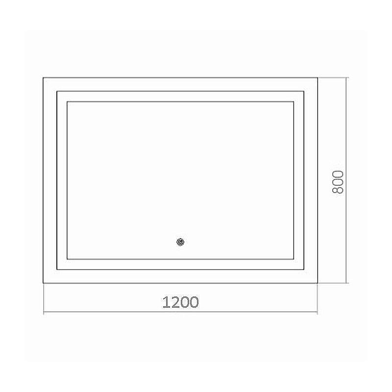Зеркало Azario Ливия 120х80 в ванную от интернет-магазине сантехники Sanbest