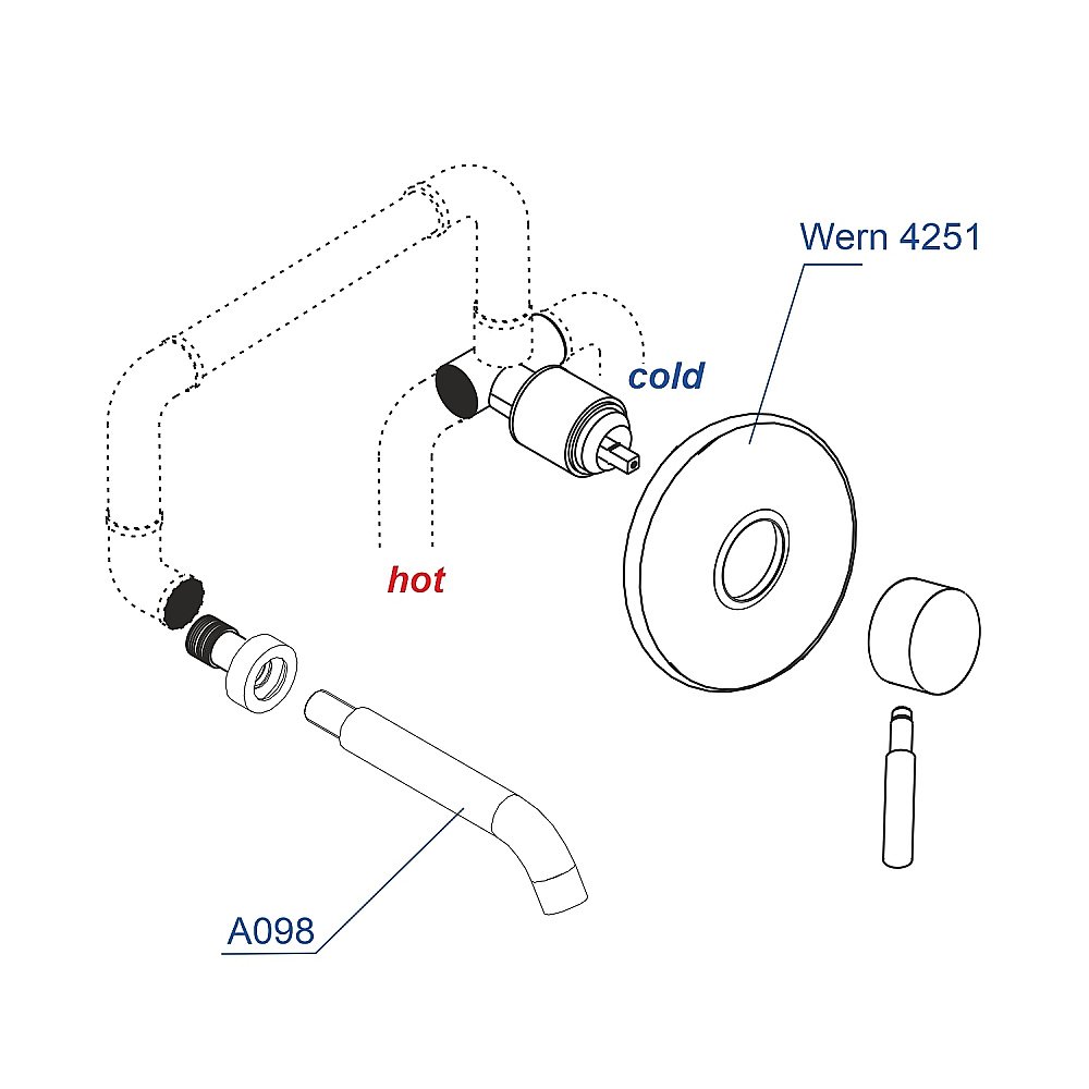 Смеситель для раковины WasserKRAFT A42583 никель купить в интернет-магазине сантехники Sanbest