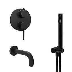 Смеситель для ванны PAINI Cox 78PZSET26911BATH черный матовый купить в интернет-магазине сантехники Sanbest