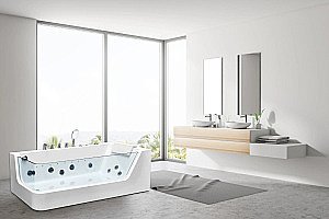 Ванна акриловая CeruttiSpa 9948 170x80 с гидромассажем белая купить в интернет-магазине Sanbest