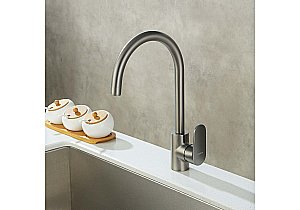 Смеситель для кухни Aquatek Ника AQ1882BGM оружейная сталь купить в интернет-магазине сантехники Sanbest