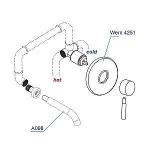 Смеситель для раковины WasserKRAFT A42583 никель купить в интернет-магазине сантехники Sanbest