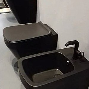 Биде подвесное Simas Baden Baden BB19 nero matt*1 черное матовое купить в интернет-магазине Sanbest