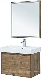 Зеркало LED Aquanet Nova Lite 249513 75 дуб рустикальный в ванную от интернет-магазине сантехники Sanbest