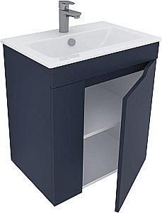 Тумба с раковиной Aquanet Практика 330454 60 маренго для ванной в интернет-магазине Sanbest