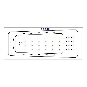Ванна акриловая EXCELLENT Ava NANO WAEX.AVA17.NANO.CR 170x70 белая с гидромассажем купить в интернет-магазине Sanbest