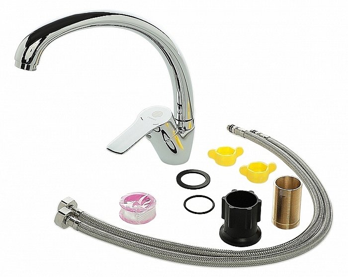 Смеситель для кухни Orange Dia M45-002cr купить в интернет-магазине сантехники Sanbest