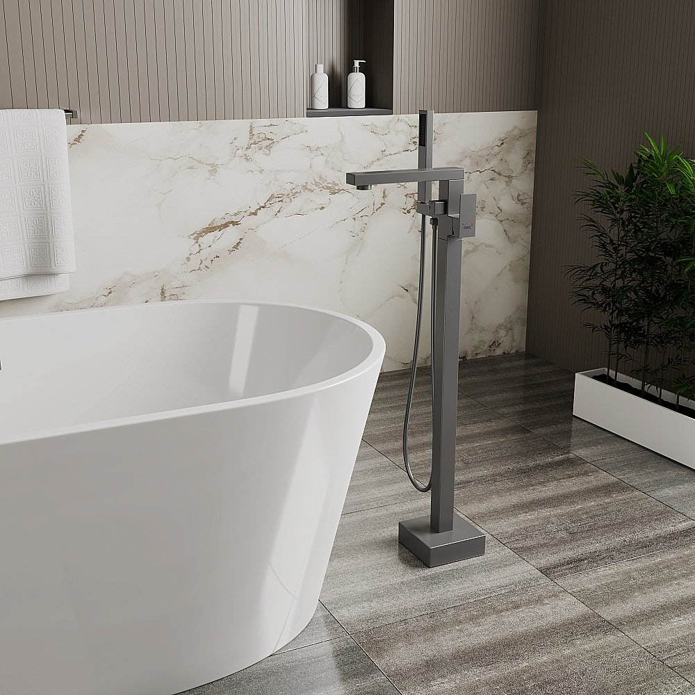 Смеситель для ванны D&K Bayern.Liszt DA1516006 графит купить в интернет-магазине сантехники Sanbest