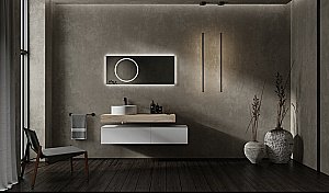 Тумба с раковиной Jorno Modulare 100 белая для ванной в интернет-магазине Sanbest