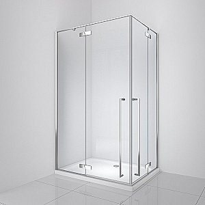 Душевой уголок Cezares Liner 90x120 LINER-AH-2-120/90-C-Cr 120x90 стекло прозрачное/профиль хром купить в интернет-магазине Sanbest