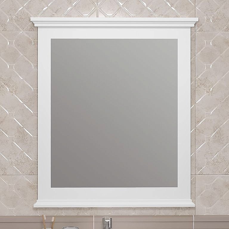 Зеркало Опадирис ПАЛЕРМО 00-00006726 70 белый в ванную от интернет-магазине сантехники Sanbest