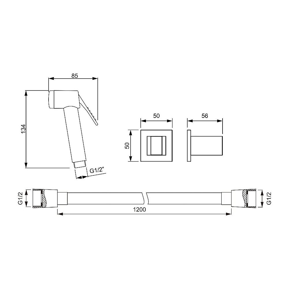 Гигиенический душ Timo SG-3054/03 купить в интернет-магазине сантехники Sanbest