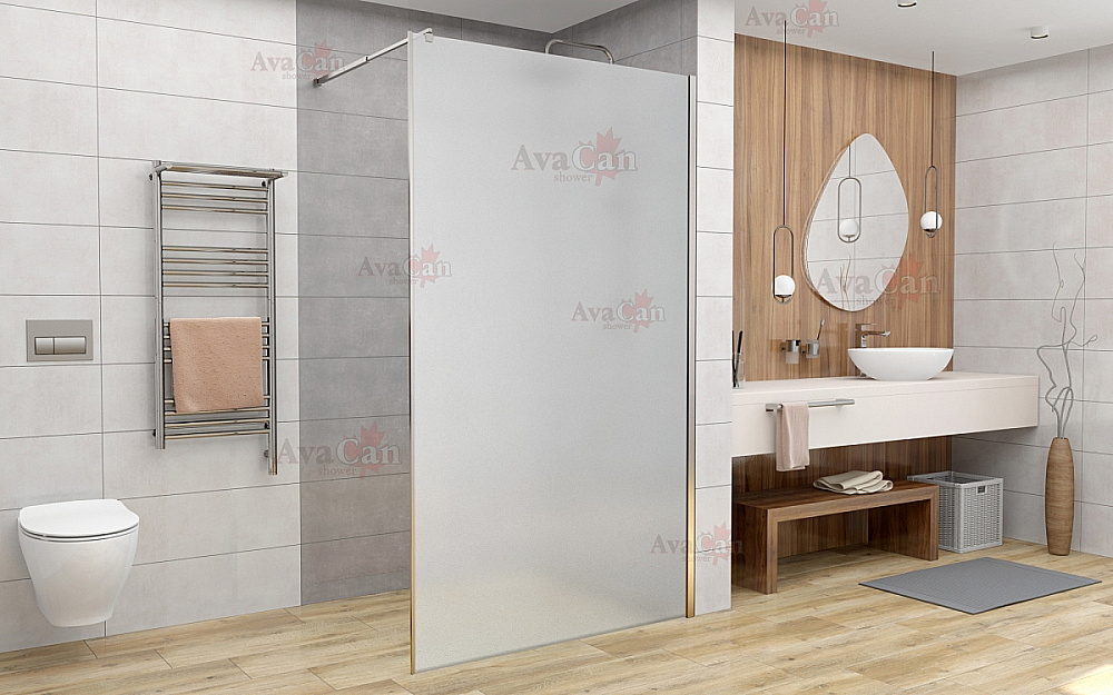 Душевое ограждение AvaCan MC100 MT профиль хром/стекло матовое купить в интернет-магазине Sanbest