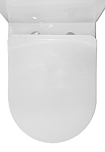 Унитаз напольный Azario Renda AZ-8693 белый, безободковый, с бачком, с крышкой микролифт купить в интернет-магазине Sanbest