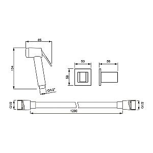 Гигиенический душ Timo SG-3054/03 купить в интернет-магазине сантехники Sanbest