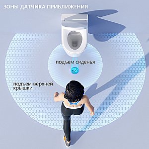 Унитаз подвесной с биде и инсталляцией Abber Bequem AC1120S-AC0101P2 белый, с крышкой микролифт купить в интернет-магазине Sanbest