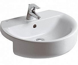 Раковина врезная сверху столешницы Ideal Standard Connect 55 E792301 белая купить в интернет-магазине Sanbest