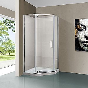 Душевой уголок Vincea Stresa VSP-1S100CL 100x100 стекло прозрачное/профиль хром купить в интернет-магазине Sanbest