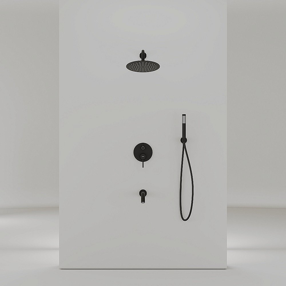 Душевая система Sancos Select SC3004MB черная матовая купить в интернет-магазине сантехники Sanbest