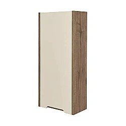 Шкаф подвесной Акватон Оливия 35 бежевый/дуб веллингтон, левый купить в интернет-магазине сантехники Sanbest