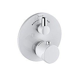 Смеситель для душа Kludi Balance 528109175 белый матовый/хром купить в интернет-магазине сантехники Sanbest